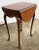 Baker Furniture Company Vintage Baker Queen Anne Style Drop Leaf Table For Sale - Image 4 of 12