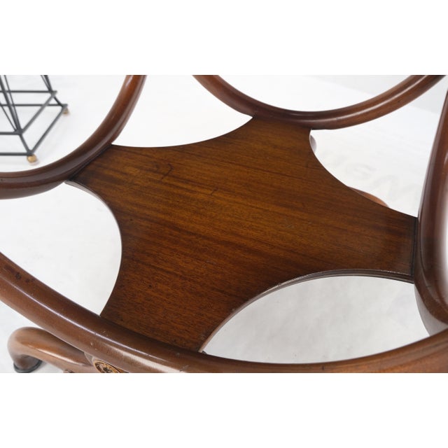 Flame Carved Mahogany Regency Style Lamp Side Table Stand Clean! For Sale - Image 13 of 13