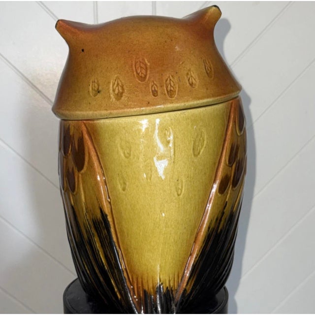 The Poppytrail Ceramic Owl Cookie jar with Lid is a colorful and decorative addition to your kitchen storage. Made of...