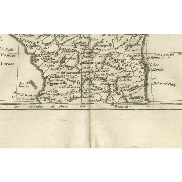 Map of Southern Mexico and New Spain by Rigobert Bonne, 1780s For Sale - Image 10 of 12