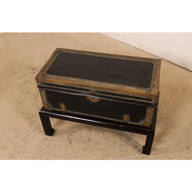 Wood Chinese 19th C. Raised Trunk (Drinks Table) For Sale - Image 7 of 10