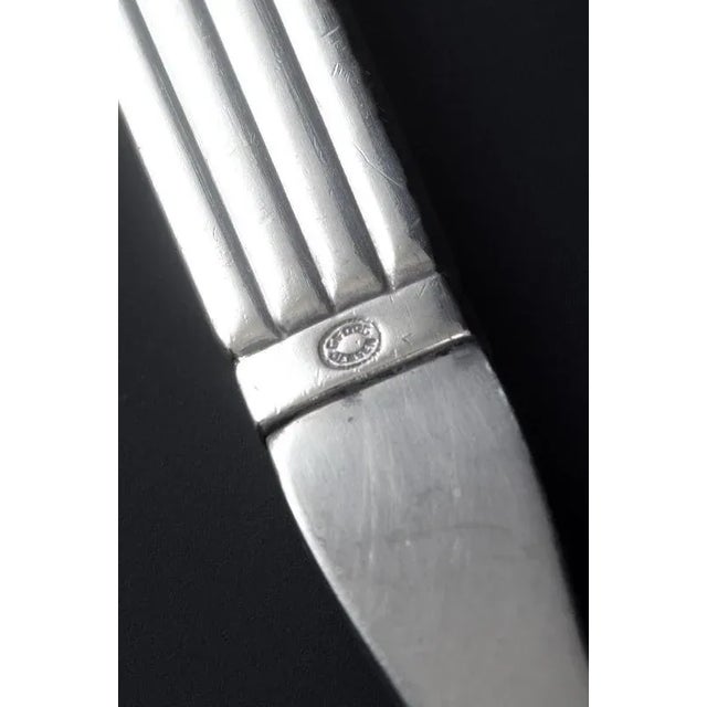 Sigvard Bernadotte Danish Sterling Silver Sauce Ladle in Bernadotte Pattern by Sigvard Bernadotte for Georg Jensen, 1940s For Sale - Image 4 of 6