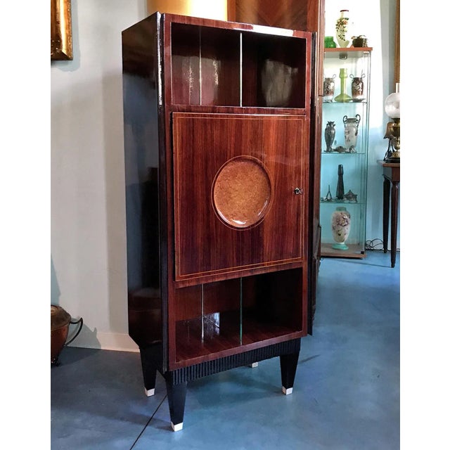 Mid-Century Italian Teak Secretaire, 1950s For Sale - Image 9 of 14