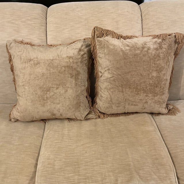 Pair of Mid 20th Century Needlepoint Pillows For Sale - Image 4 of 4