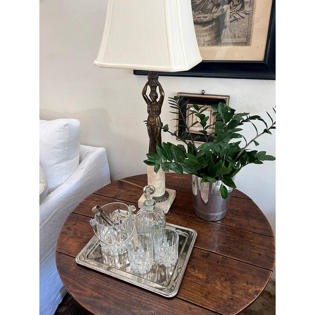 Italian 19th Century Bronze Figure Table Lamps - a Pair For Sale - Image 3 of 5