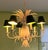 Mid-Century Modern 1970s Italian White Painted Tole Pineapple Chandelier For Sale - Image 3 of 10