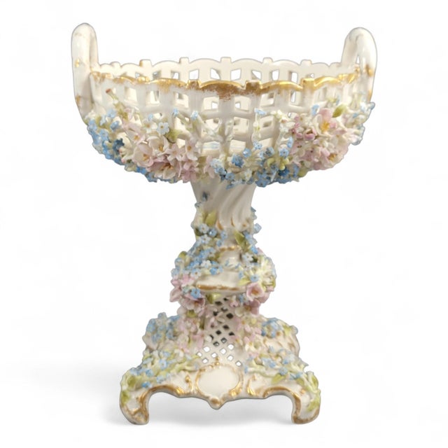Plaue Large Rococo Porcelain Centerpiece by C.G. Schierholz & Sohn, 1885 For Sale - Image 4 of 18