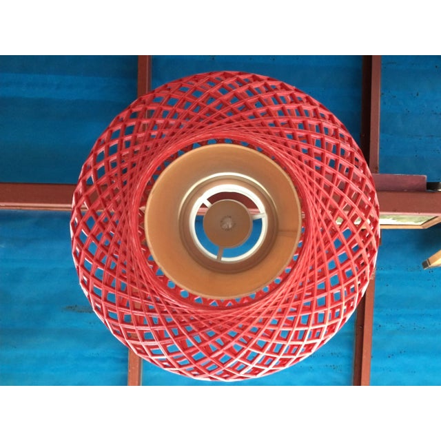 Cream Sphere Ceiling Lamp, 1970s For Sale - Image 8 of 9