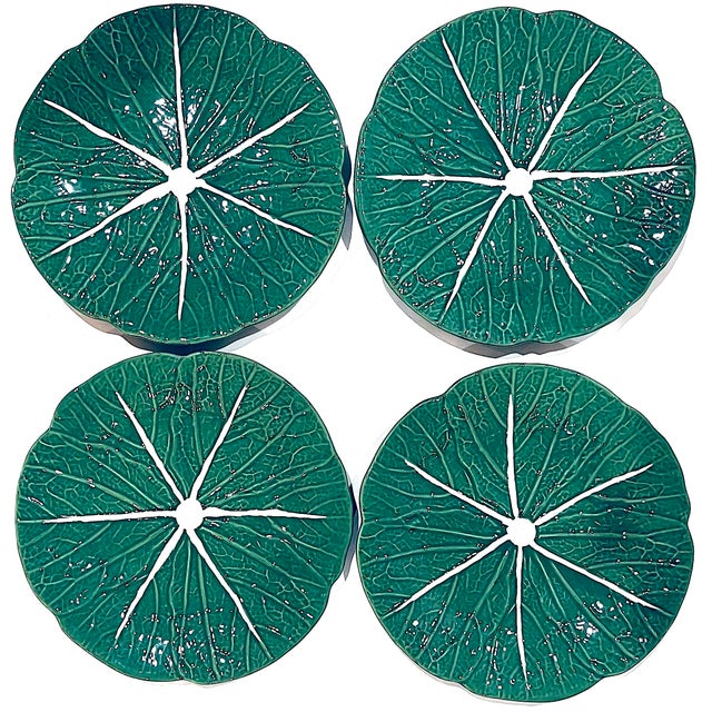 Ceramic Vintage Cabbage Ware Dinnerware - Service for Four - Twelve Pieces For Sale - Image 7 of 11