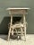 White Vintage Primitive Wood Side Table For Sale - Image 8 of 12