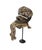 Impressive /rare vintage beaded Kuba ceremonial headdress/helmet from Congo, hand made with wood, beaded cloth, and...