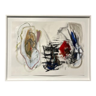 Mixed Media Abstract Painting Pelican by Melanie Brown For Sale