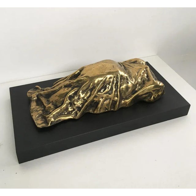 1980s Vintage Italian Bronze Abstract Sculpture by Furio Giovannacci, 1980 For Sale - Image 5 of 11