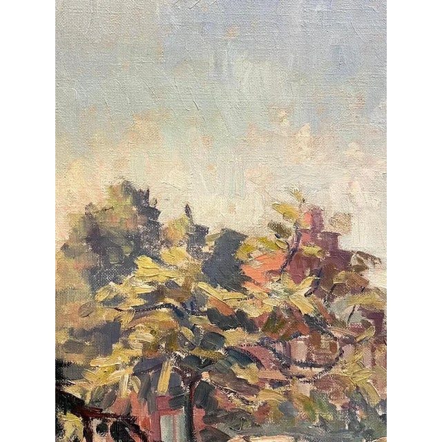 Roger Paul Froidevaux, Back View of Notre-Dame, 1936, Canvas Painting For Sale - Image 5 of 13