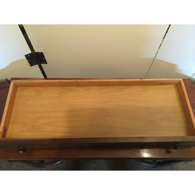 1960s Lane Altavista Virginia Long Console Table Mahogany or Pecan with