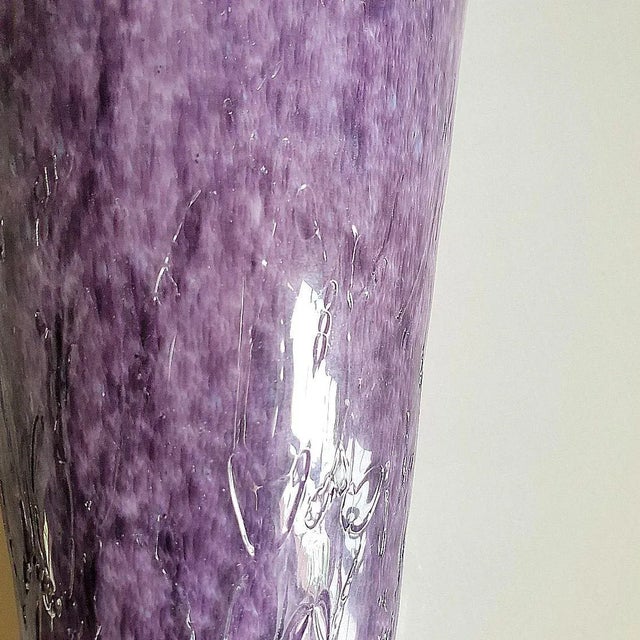 Purple Murano Glass Sconces, Signed Mila Schon Italy 1970s For Sale - Image 12 of 12