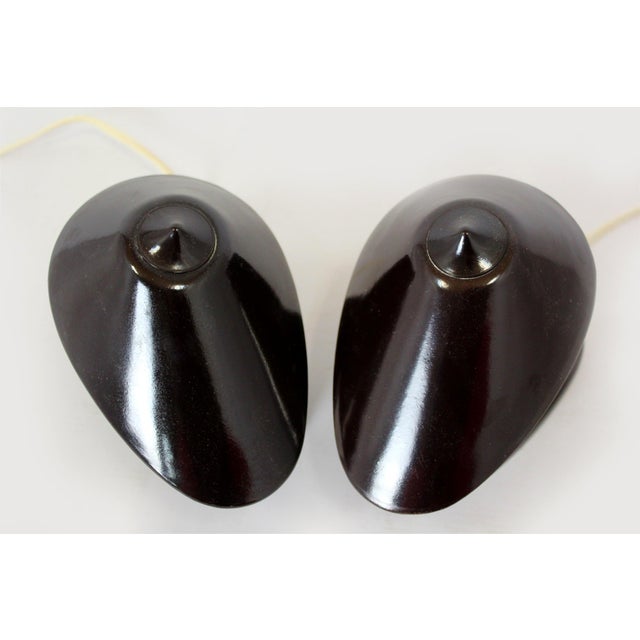 Black Bauhaus Bakelite Table Lamps from Esc, 1940s, Set of 2 For Sale - Image 8 of 18