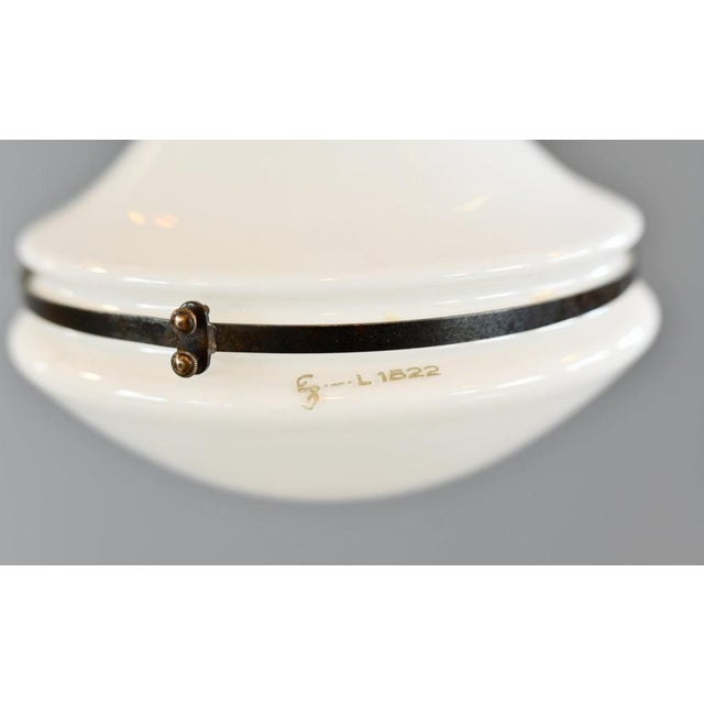 Traditional Luzette Pendant Light by Peter Behrens for Siemens, 1920s For Sale - Image 3 of 7