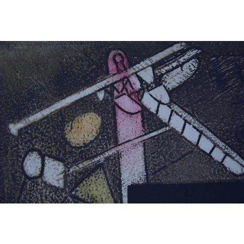 Roberto Matta, The Voices, 1964, Aquatint Etching For Sale - Image 4 of 8