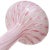 Mid-Century Modern Vintage Murano Fratelli Toso Pink White Swirl Ribbons Italian Art Glass Soliflore Long Neck Flower Vase For Sale - Image 3 of 6