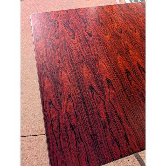 1970s Eames for Herman Miller Rosewood Segmented Base Table For Sale - Image 13 of 18