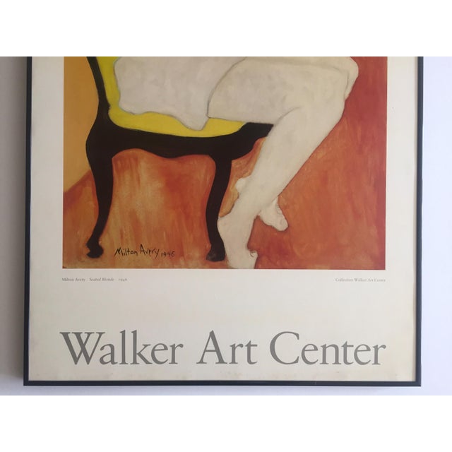Milton Avery Vintage 1982 Lithograph Print Framed Poster