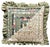 Textile Set of Three Unique Vintage Handmade American "Log Cabin" Quilt Pattern With Floral Fabrics and Ruffled Edges Throw Pillows For Sale - Image 7 of 8