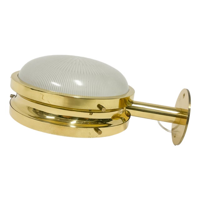 Gamma Wall Lamp with Chromed Brass Frame and Crystal Diffusers by Sergio Mazza for Artemide, 1960s For Sale