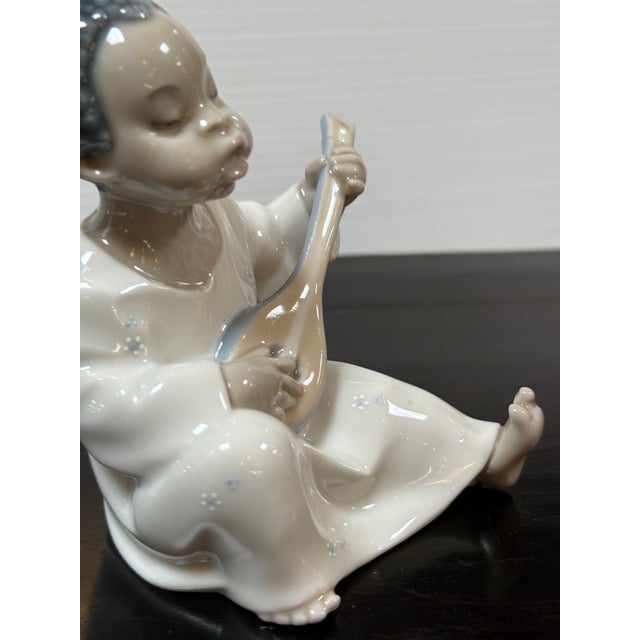 Ceramic Fulgencio García for Lladró Black Legacy Collection Angel Porcelain Figurine, Signed For Sale - Image 7 of 12