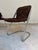 Gastone Rinaldi Cantilever Chair in Chrome with Brown Upholstery by Gastone Rinaldi, 1970s For Sale - Image 4 of 11