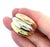 Gold Mid 20th Century Triple Row 18k Tri-Color Gold Dome Curved Top Ring - Size 6.5 For Sale - Image 8 of 8