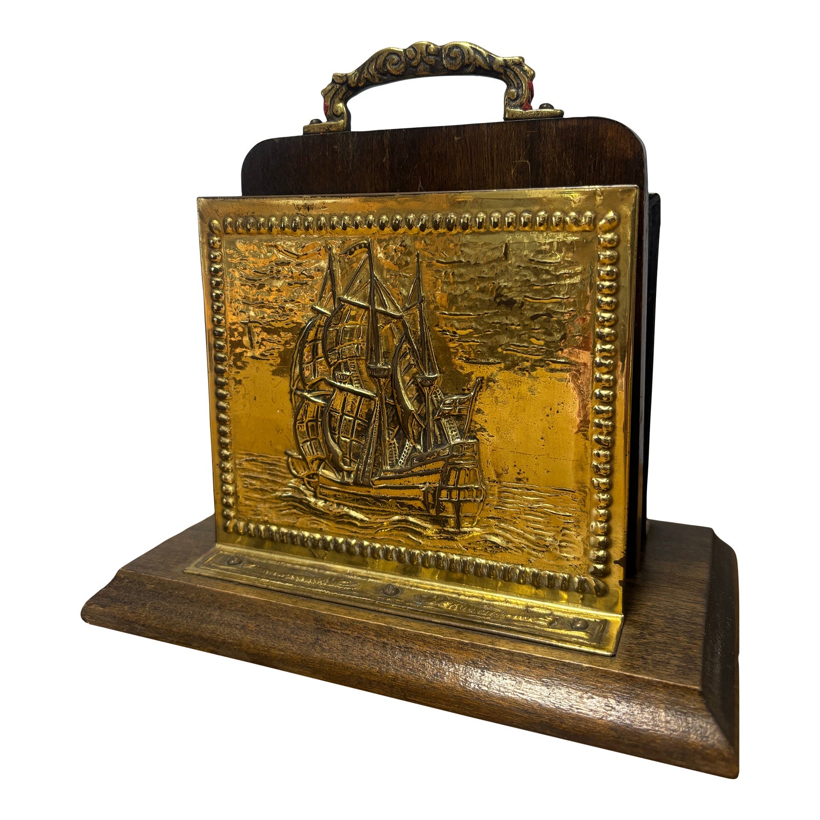 Vintage English Ship Letter Rack | Chairish