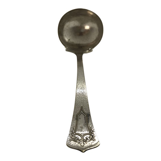 Antique Continental Mfg. Co. Ny Silver Plated Ladle For Sale