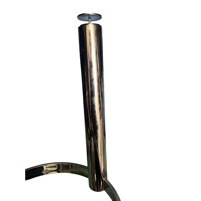 Brass Mid 20th Century Attributed Leon Rosen Pace Brass Side Table For Sale - Image 8 of 13