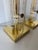 1980s Vintage Sciolari Style Brass & Clear Ribbed Lucite Table Lamps – Pair For Sale - Image 11 of 12