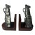 Pair of Pewter Golf Bag Bookends For Sale