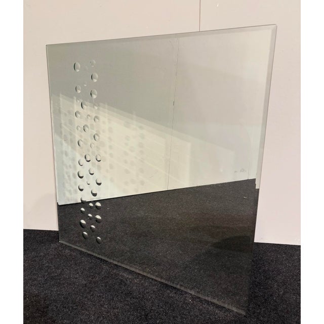 1970s Vintage Op-Art Cut Glass Wall Mirror from Rimadesio, 1970s For Sale - Image 5 of 9