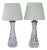 Crystal Glass Table Lamps by Carl Fagerlund for Orrefors, Sweden, Set of 2 For Sale