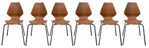 Dining Chairs attributed to Herbert Hirche for Jofa Stalmobler, Denmark, 1950s, Set of 6