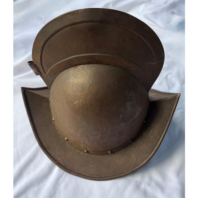 Antique 17th Century Medieval Spanish or German Comb Morion Helmet For Sale - Image 4 of 16