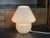 White opaline mushroom lamp from the 70s European Plug (up to 250V).The wiring of this item may be original and might need...