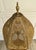 Mid 20th Century Tiered Wood Floor Lamp With Ornate Gold Filigree Shade For Sale - Image 4 of 12