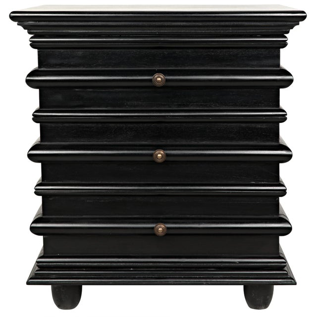 NOIR Ascona Side Table, Hand Rubbed Black For Sale - Image 12 of 12