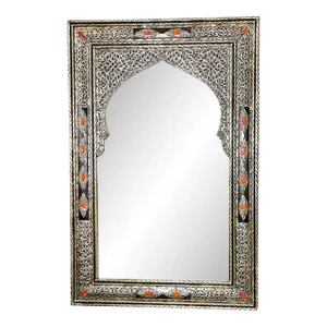 Moroccan Silver Decorative Wall Mirror