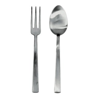 Mepra Levantina Ice 2-Piece Serving Set (fork & Spoon) For Sale