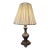 Vintage Stiffel Solid Brass Trophy Urn Table Lamp – Hollywood Regency Style With Pleated Shade For Sale