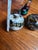 Vintage Trio of Dark Blue and Green Glass Paperweights For Sale - Image 11 of 12