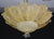Splendid Murano glass ceiling lamp, the leaves are all the same gold color. Period: circa 1970. The light mounts 6...