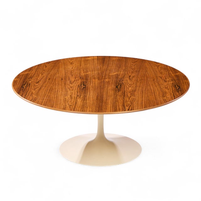 Mid 20th Century Eero Saarinen for Knoll Mid Century Rosewood Tulip Coffee Table For Sale - Image 5 of 8