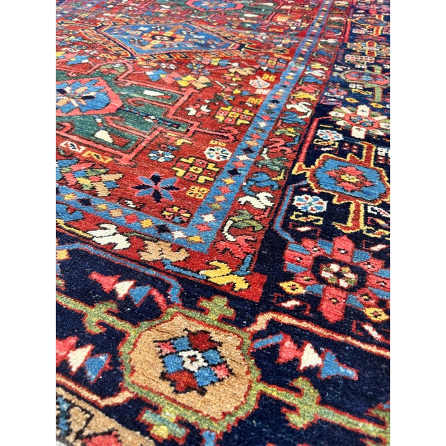 Antique Heriz Rug, 1890s For Sale - Image 9 of 18
